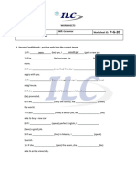 Worksheets Level: Pre Intermediate Skill: Grammar Worksheet ID: Objective: Second Conditional