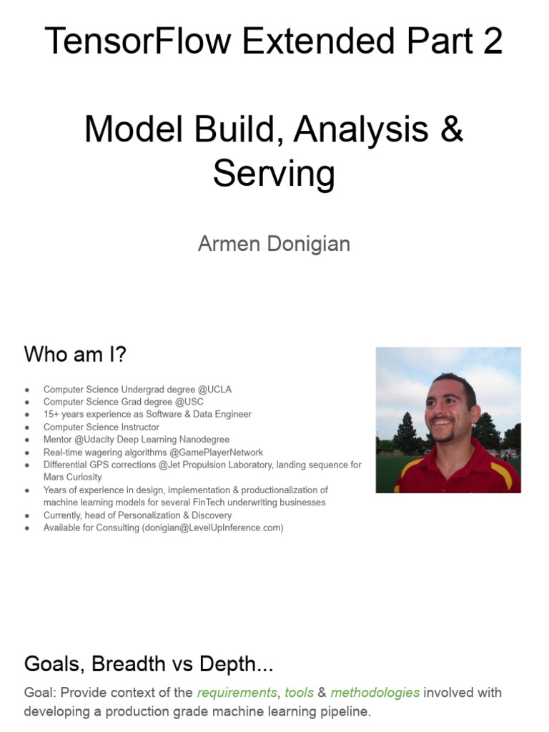 TensorFlow Extended Part 2 - Model Build - Analysis - and - Serving ...