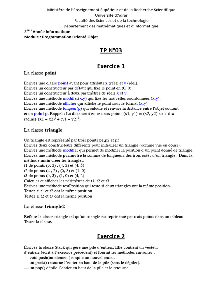Programmation Orientée Objet en Java | PDF | Programmation informatique