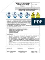 Instructivo de Orden y Aseo en El Puesto de Trabajo