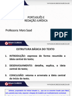 Aula 4 - Redação Jurídica - O Texto Técnico Jurídico - Estrutura Estética Textual