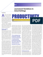 Productivity Measurement Variations in Academic vs. Clinical Settings