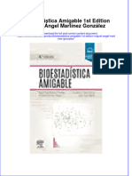 Bioestadistica Amigable 1St Edition Miguel Angel Martinez Gonzalez Download 2024 Full Chapter