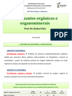 8 Aula - LSN-5810 Fertilizantes organicos e seu emprego