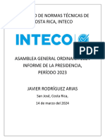 Informe Presidencia, Inteco, Período 2022