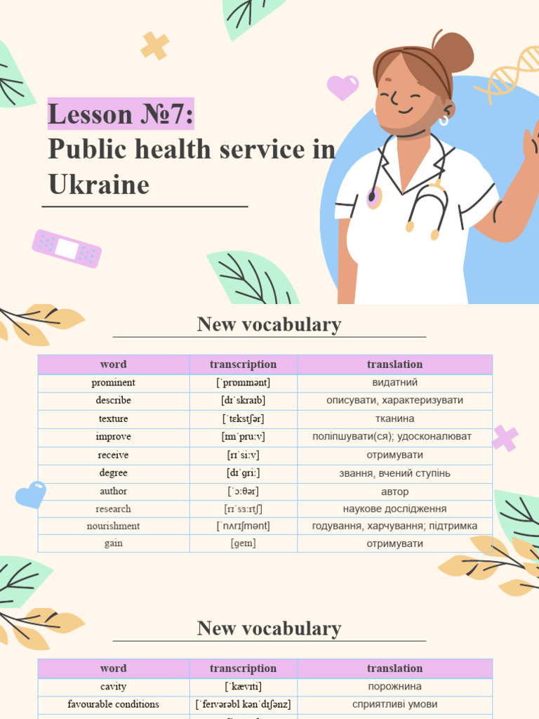 English For Medical Workers: Lesson 7 | PDF | Clinic | Hospital