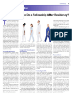 Is It Worthwhile To Do A Fellowship After Residency?: Career Connection