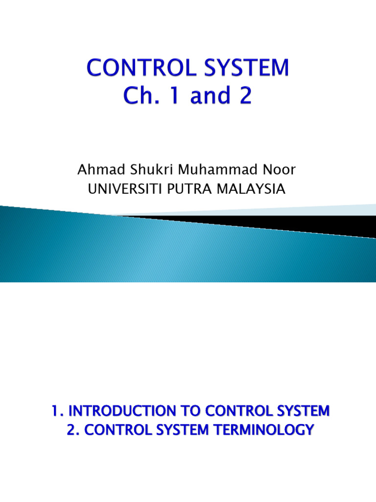 Control System Analysis New CHP 1 and 2 | PDF | Electrical Network ...