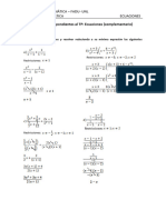 Taller de Matemática - TP Ecuaciones (Complementario) - RESOLUCION