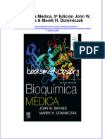 Bioquimica Medica 5A Edicion John W Baynes Marek H Dominiczak Download 2024 Full Chapter