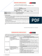 Progracion Curricular de 5 Grado DPCC