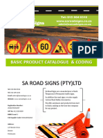 SA Road Sign Traffic Catalogue