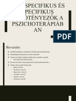 Nem Specifikus És Specifikus Hatótényezők A Pszichoterápiában