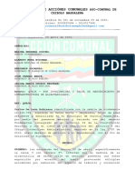 01 ASO-COMUNAL Queja Por Afectacion A La Comunidad