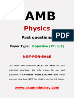Jamb Phy Questions 1 5