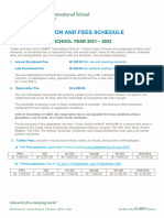 Tuition and Fees Schedule 2021 2022