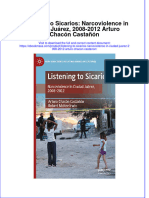 Listening To Sicarios Narcoviolence in Ciudad Juarez 2008 2012 Arturo Chacon Castanon Download 2024 Full Chapter