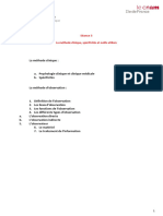 PST 002 INTRO A LA PSYCHOLOGIE CLINIQUE Séance 3 La méthode clinique, spécificités et outils utilisés