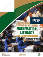 Grade 10 - 12 FET Mathematical Literacy SBA Exemplar (1) - Compressed