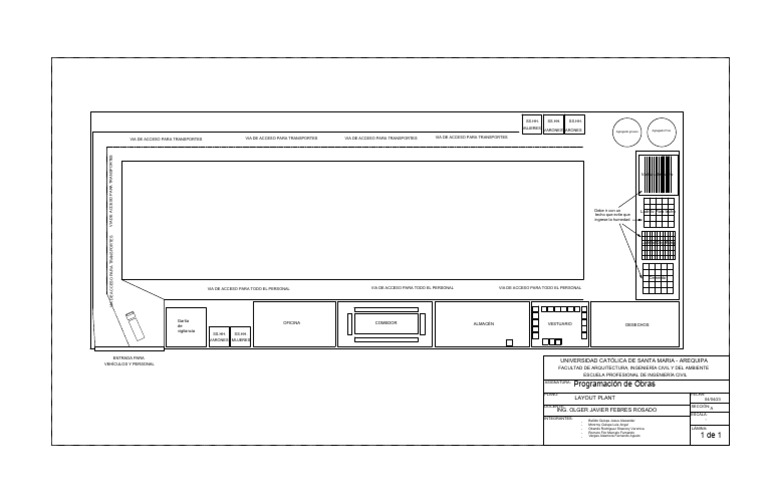 Layout Plant Autocad | PDF | Ingeniería