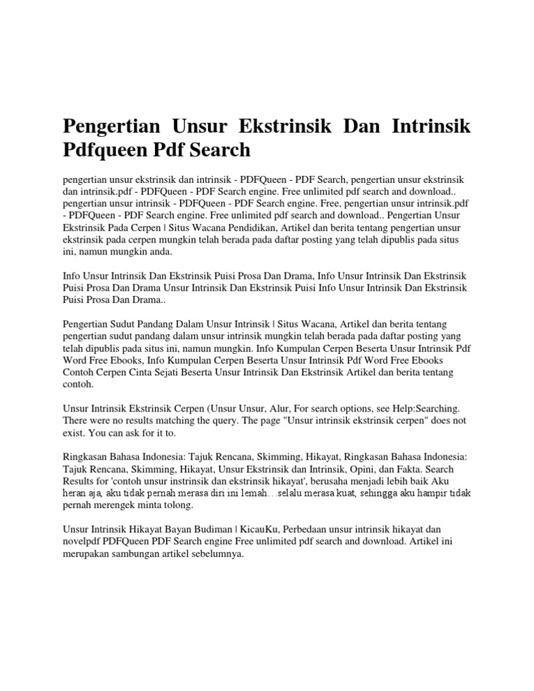 Puisi Pendidikan Beserta Unsur Intrinsiknya 1001 Kumpulan Puisi Terbaik