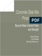 Pat Harrison - Concrete Slab Mix Proportioning March 2012
