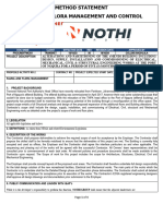 Method Statement - Fauna and Flora Management