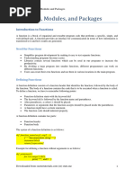 Module 4 - Functions Modules and Packages