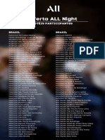 All Night Junho 23 Hoteis Participantes