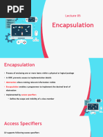 Lecture - 5 Encapsulation