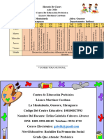 Horario de Clases Erika Gabriela Cabrera Álvarez