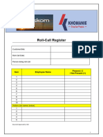 REG028 Roll-Call Register