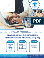 Brochure I Taller Presencial Elaboracion de IPS