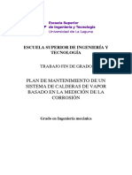 Plan de Mantenimiento de Un Sistema de Calderas Basado en La Medicion de La Corrosion