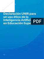 Declaración UNIR para el uso ético de la IA en ES