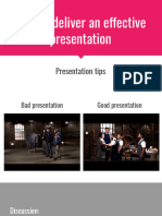 How To Deliver An Effective Presentation (Jessica)