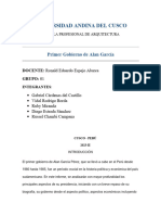 Informe 1er Gobierno Alan Garcia