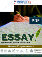 Vision VAM 2020 (Essay) Women Empowerment