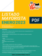 Listado Mayorista La Guarida - Enero 2023