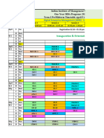Timetable (Pre-Midterm) MBA in DEM, 2024-25