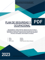 18.6 Plan de seguridad y salud ocupacional