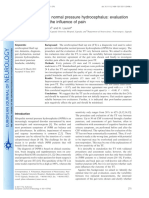 The CSF Tap Test in Normal Pressure Hydrocephalus - Evaluation Time, Reliability and The Influence of Pain