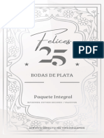 Cotizacion Bodas de Plata