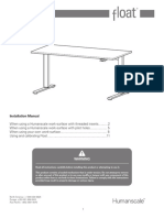 Humanscale Float Table Installation Manual