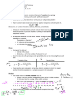 Lesson 1 - Measures of Central Tendency