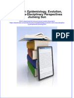 Covid 19 Epidemiology Evolution and Cross Disciplinary Perspectives Jiumeng Sun Download 2024 Full Chapter