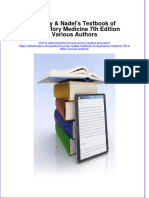 Murray Nadels Textbook of Respiratory Medicine 7Th Edition Various Authors Download 2024 Full Chapter