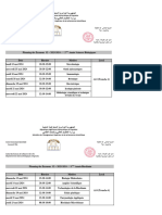 Planning Des Examens S2 - 2023 - 2024 Dep Sciences Biologiques Et Agricoles - Cachet