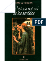 Una Historia Natural de Los Sentidos Diane Ackerman