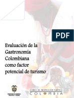 Evaluación de La Gastronomía Colombiana Como Factor Potencial Del Turismo